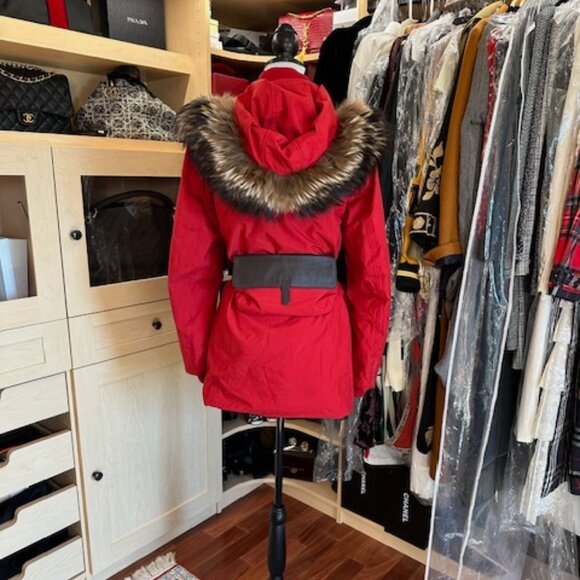 Prada Red Size 6 Hooded Jacket - Picture 1 of 11